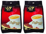 Pack of 2 Trung Nguyen G7 3-In-1 Instant Coffee Ground, Bag, 100 Sachets*16G=1.6 kg