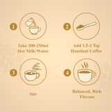 Hazelnut Flavoured Instant Coffee – 90GM & 50GM Jar | Medium Roast Coorg Origin | Perfect for Gifting, Travel, Office Breaks
