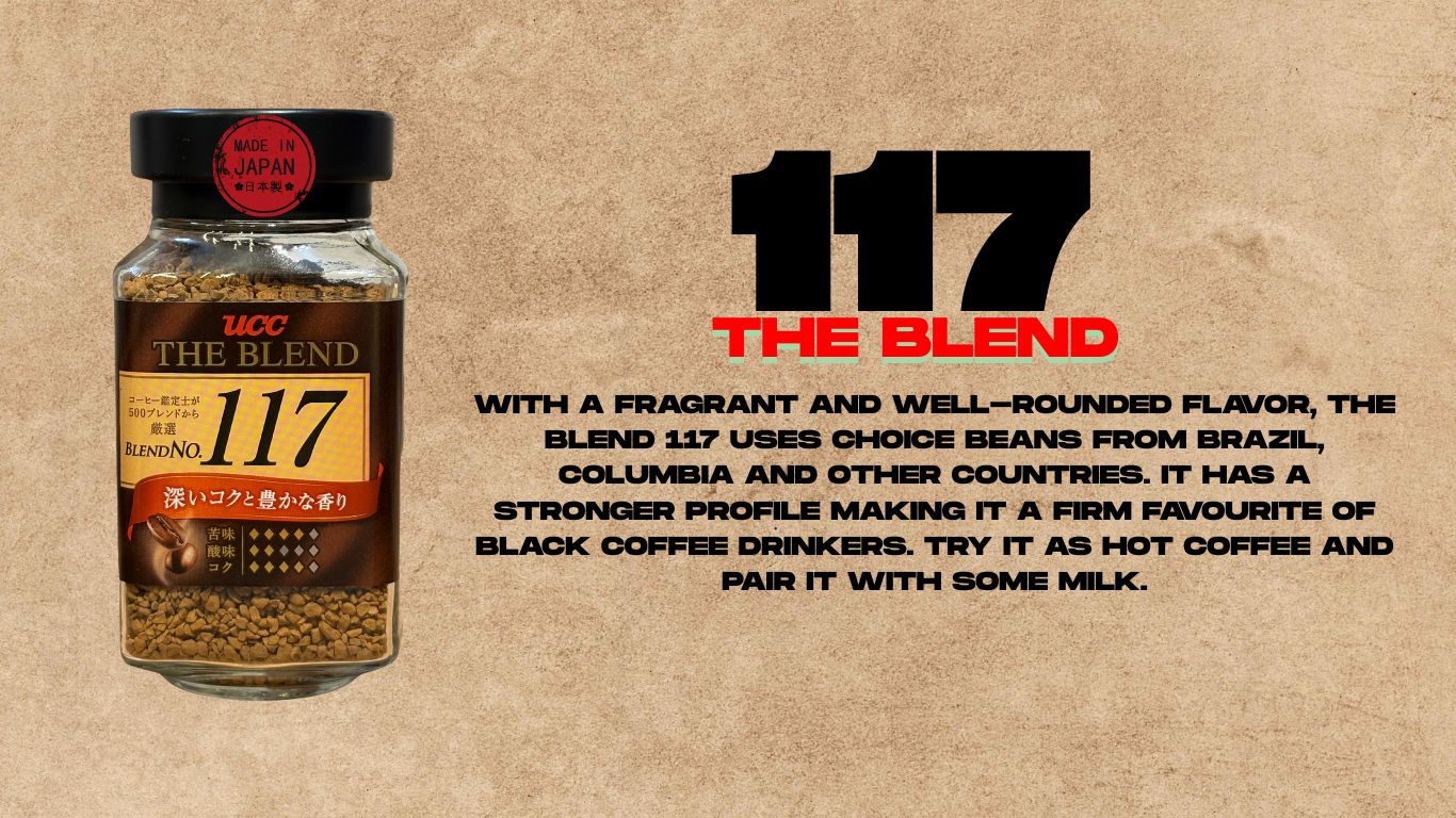 The Blend No 117, Imported japanese Instant Coffee with Dark Flavor & Rich Aroma, 90g