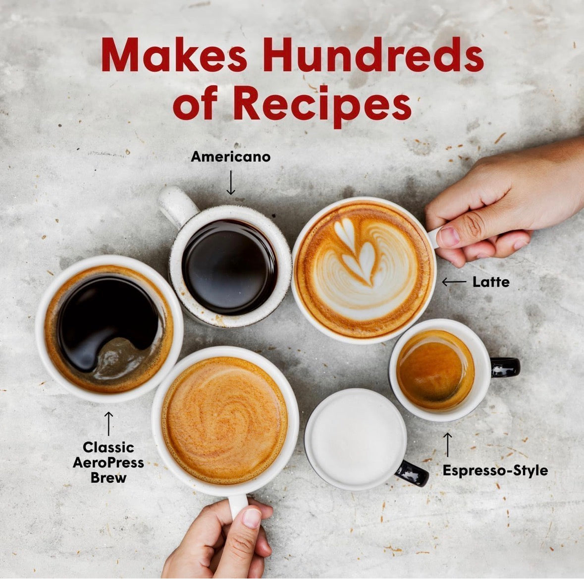 Aeropress Coffee and Espresso Maker - Quickly Makes Delicious Coffee Without Bitterness - 1 to 3 Cups Per Pressing, Regular (80R11)