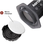 Aeropress Coffee and Espresso Maker - Quickly Makes Delicious Coffee Without Bitterness - 1 to 3 Cups Per Pressing, Regular (80R11)