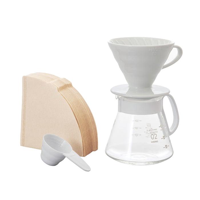 Hario V60 Ceramic Dripper 02 Set White