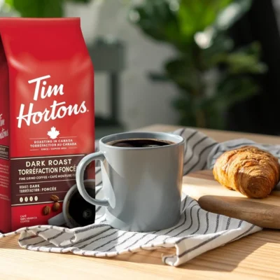 Tim Horton's Dark Roast Fine Grind Coffee  100% Arabica, 300 g