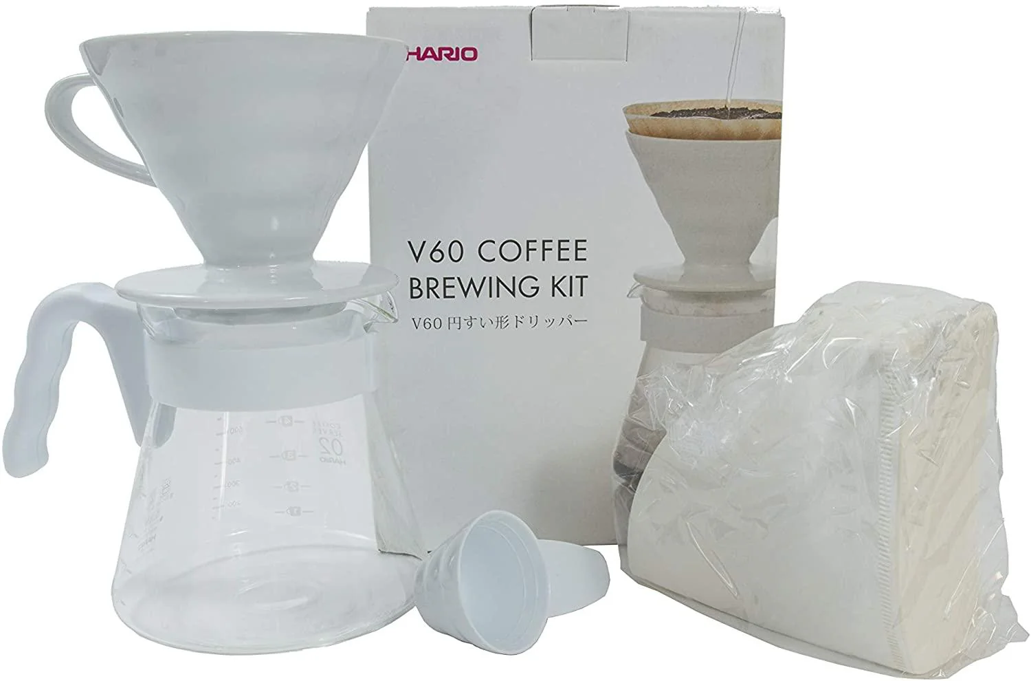 Hario V60 Ceramic Dripper 02 Set White - Image 2