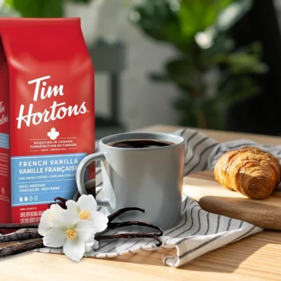 Tim Hortons French Vanilla Fine Grind Coffee • Medium Roast Arabica,  300 g