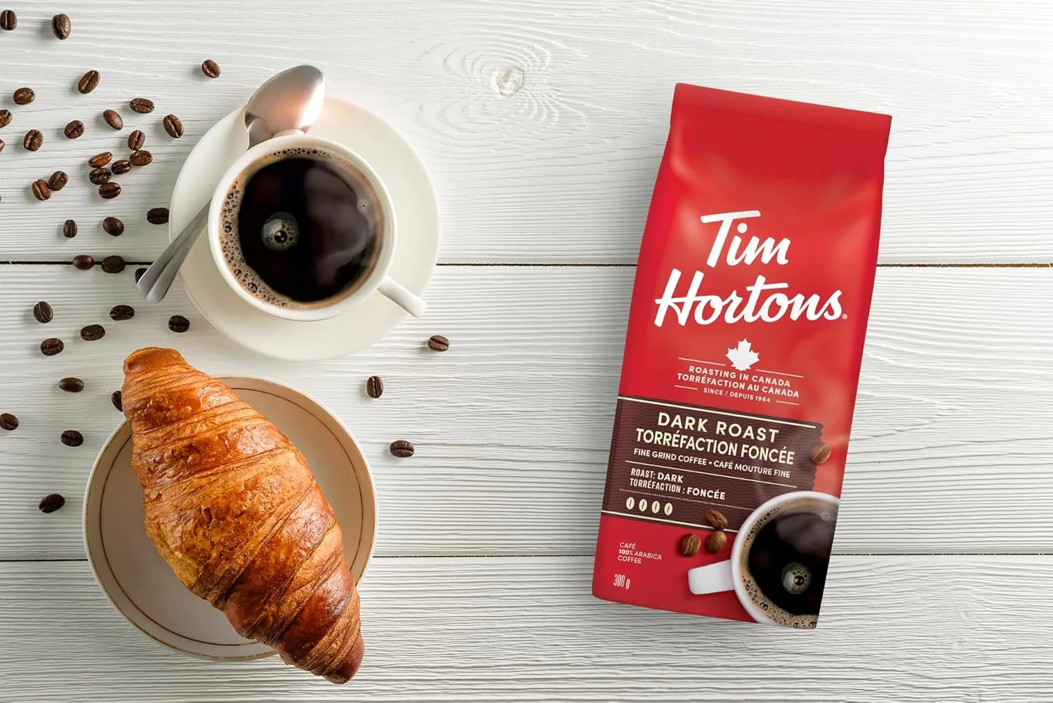 Tim Horton's Dark Roast Fine Grind Coffee 100% Arabica, 300 g - Image 2