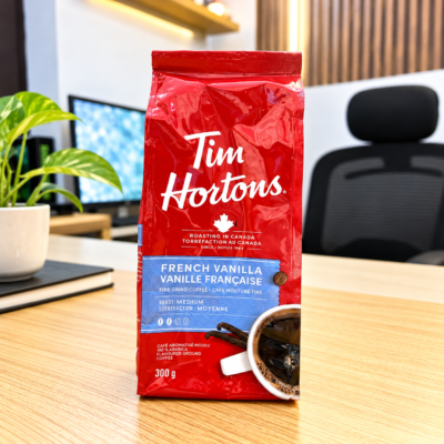 Tim Hortons French Vanilla Fine Grind Coffee • Medium Roast Arabica,  300 g