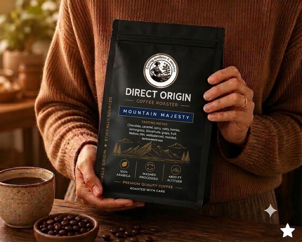 Mountain Majesty - High Elevation Washed Chikmagalur Coffee Bean | Whole Roasted Coffee - Image 3