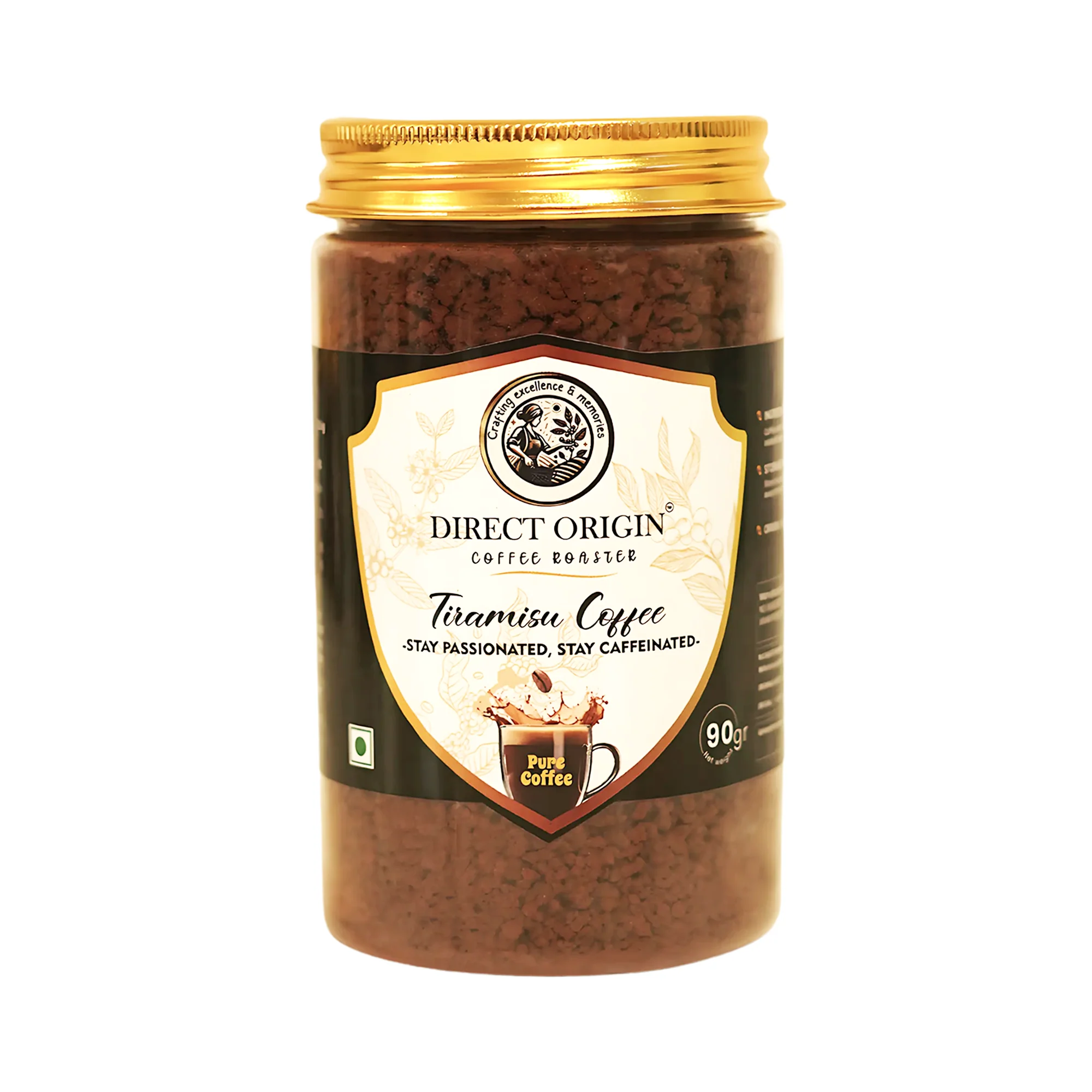 Pure Tiramisu Flavoured Instant Coffee 50Gm | Creamy & Dessert-Inspired | Instant Coffee for Quick Brewing