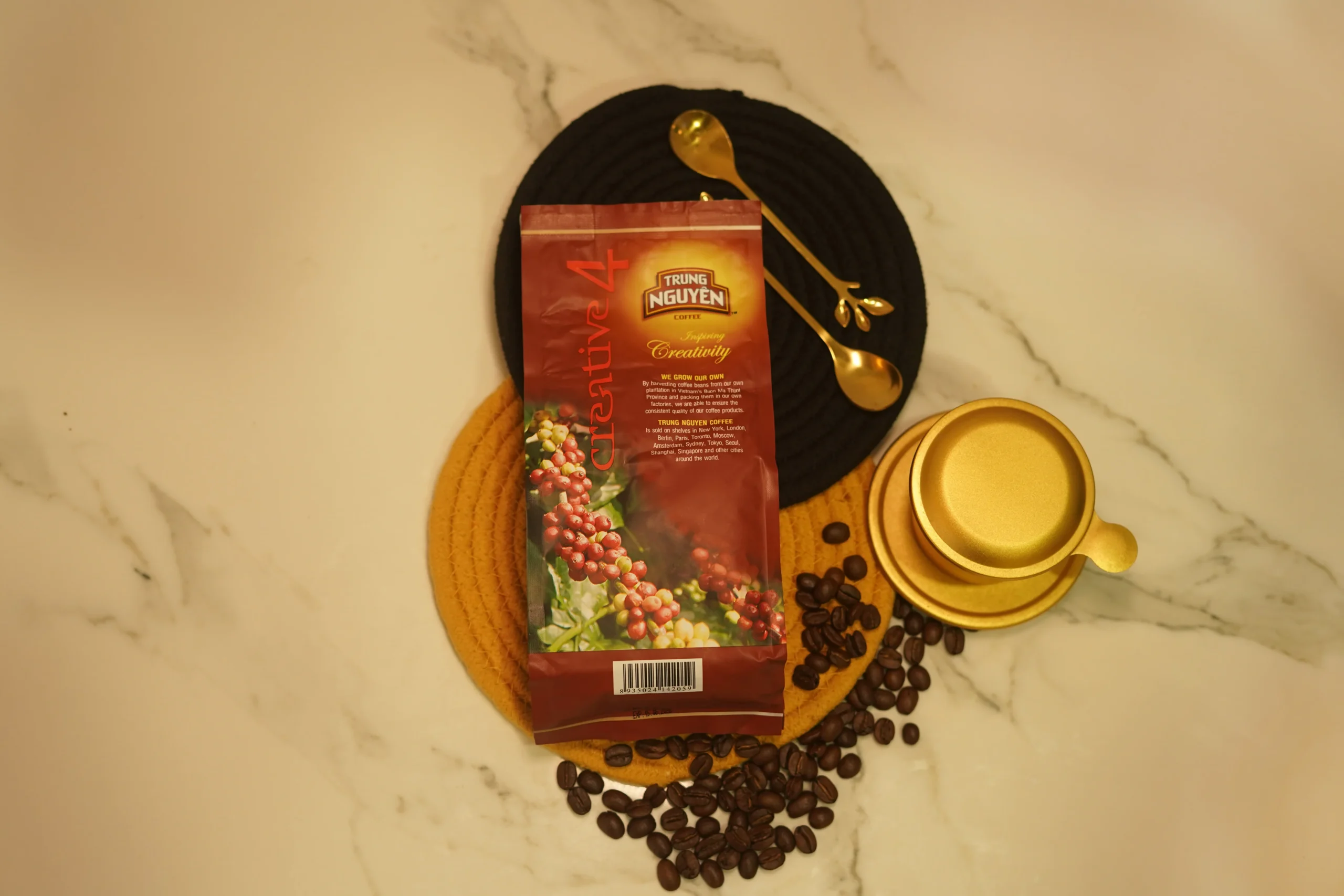 Creative 3 Vietnamese Coffee 250gm Combo - Premium arabica Beans + Metal Phin Dripper Kit - Image 4
