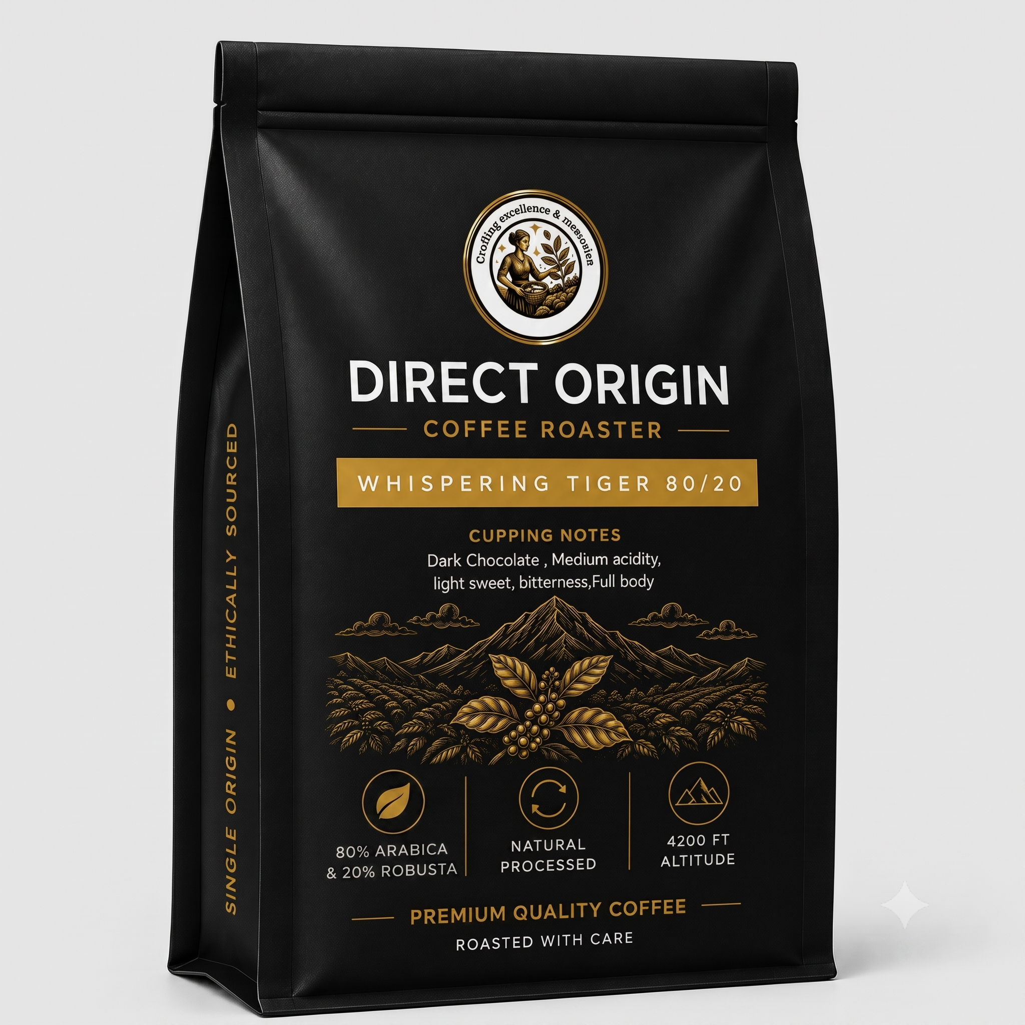 arabica and robusta coffee blend
