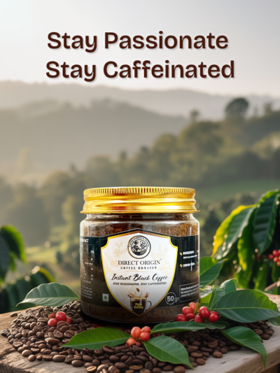 Pure Instant Black Coffee – 90GM & 50 GM Jar | Rich, Bold & Smooth | Classic Roast | Premium Instant Coffee for Quick & Easy Brewing