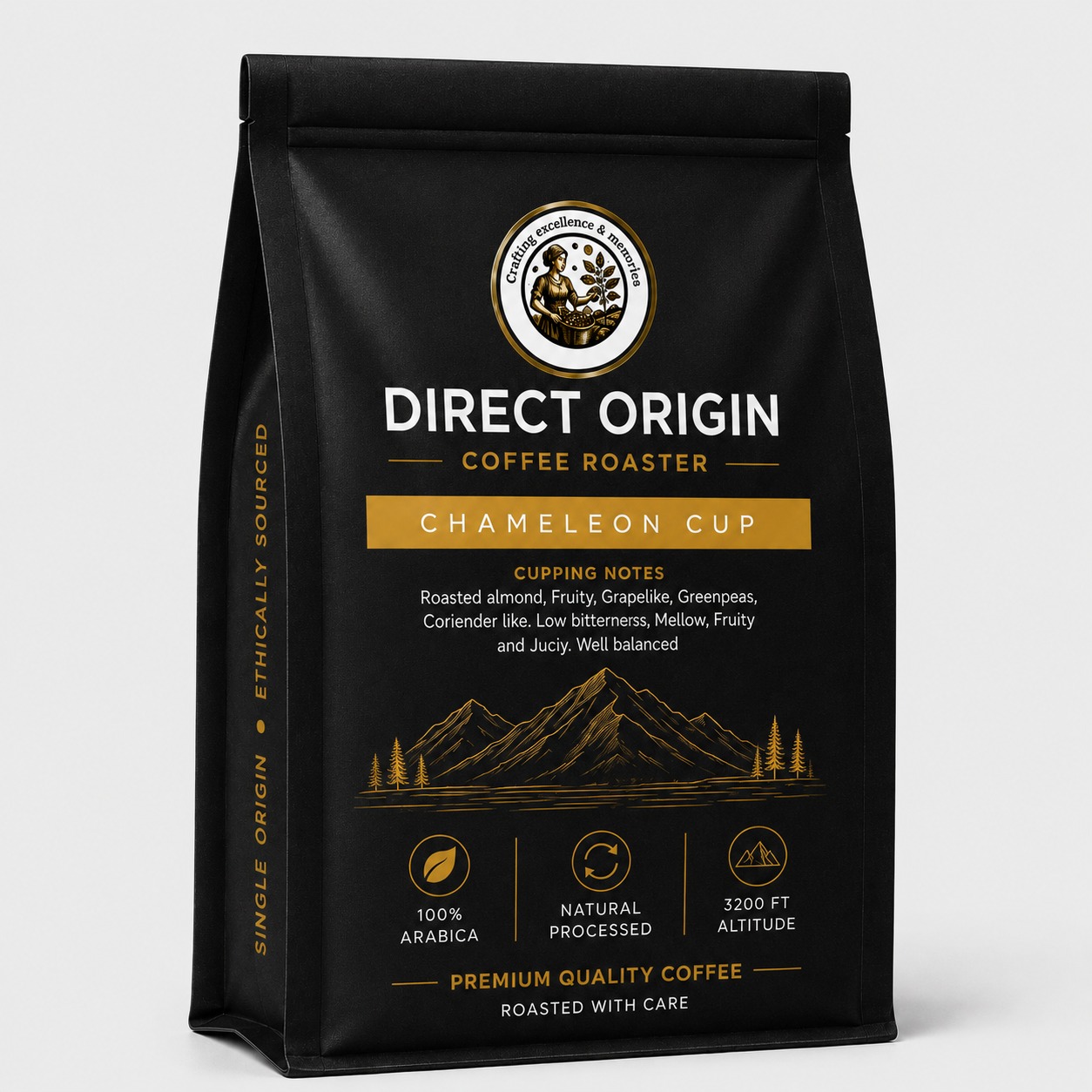 Chameleon Cup - Whole Crop Naturals Arabica coffee beans Chikmangluru
