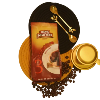 Creative 3 Vietnamese Coffee 250gm Combo - Premium arabica Beans + Metal Phin Dripper Kit
