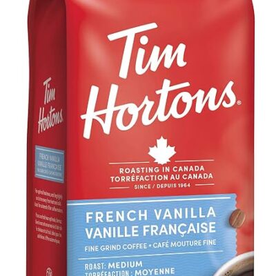 Tim Hortons French Vanilla Fine Grind Coffee • Medium Roast Arabica,  300 g