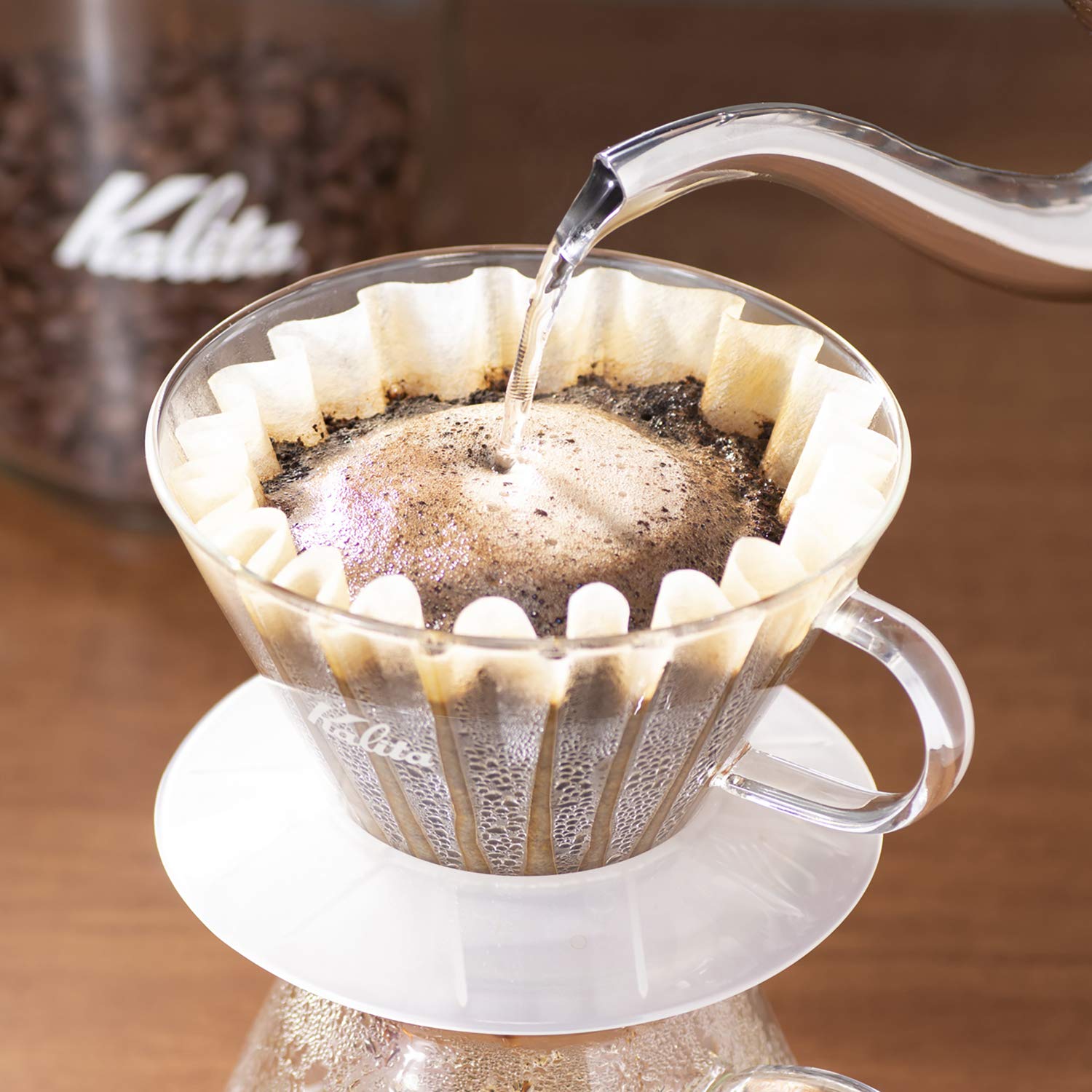 Kalita 22212 KWF-185 Wave 185 (100P) Paper Filter, Size, White - Image 4